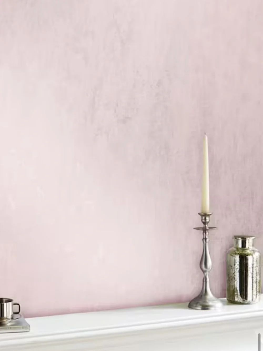 New! 2 rolls Laura Ashley Whinfell Blush Metallic Wallpaper